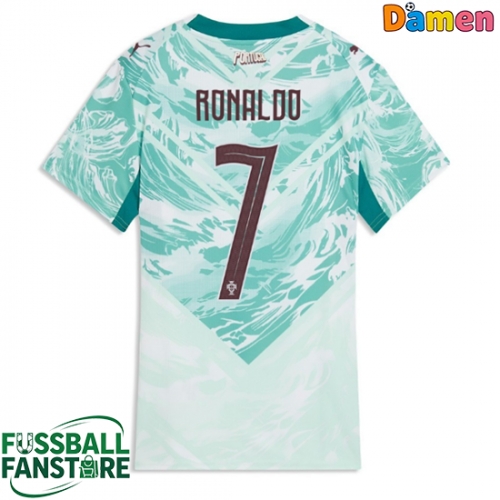 Portugal Cristiano Ronaldo #7 Replik Auswärtstrikot Damen WM 2026 Kurzarm